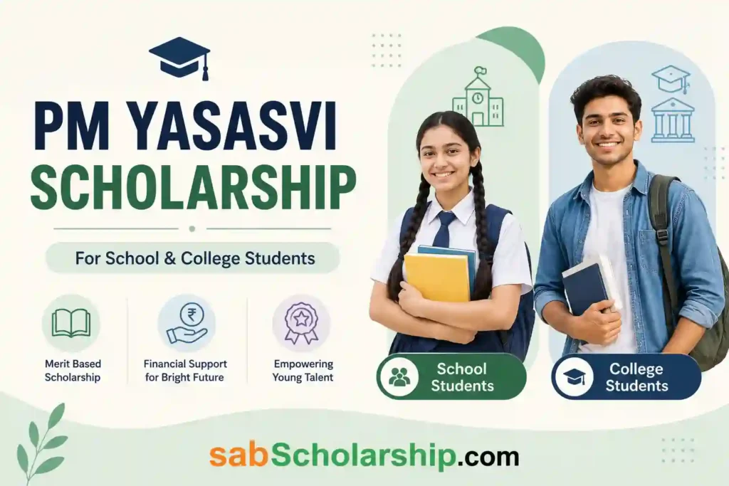 PM YASASVI Scholarship 2026 eligibility, scholarship amount, application process, required documents, benefits, and last date to apply online.