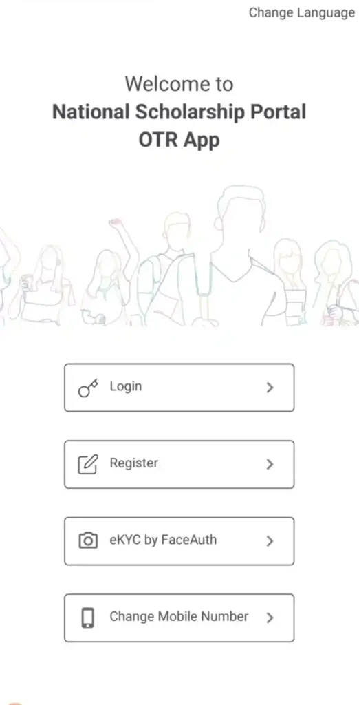 NSP OTR Registration through App Process