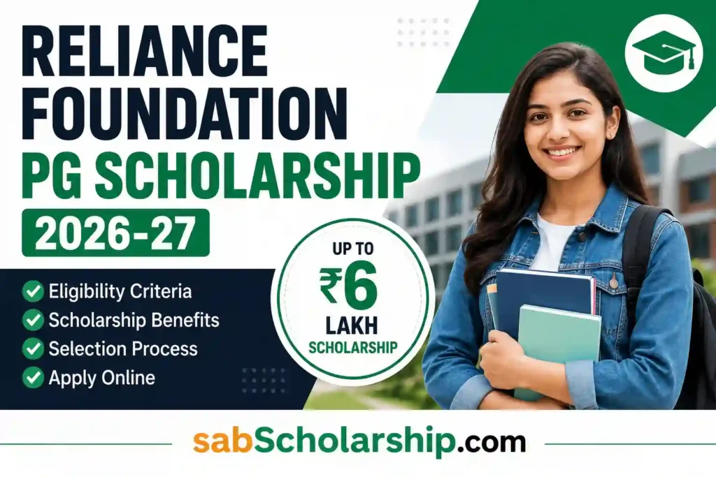 Reliance Foundation PG Scholarship 2026-27: Eligibility, Documents, Selection Process