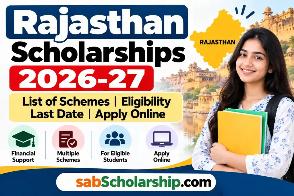 Rajasthan Scholarship 2026-27: Eligibility, Last Date and Apply Online
